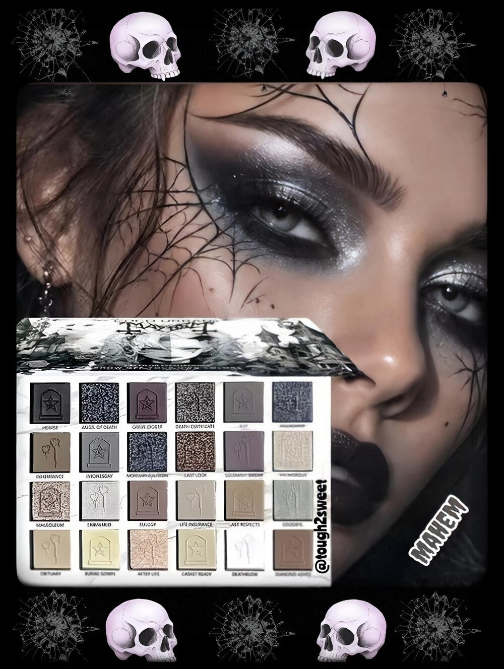 🆕️VAMPIRE DIARIES GOTHIC MAYHEM 24 COLOR HIGH PIGMENT EYESHADOW PALETTE